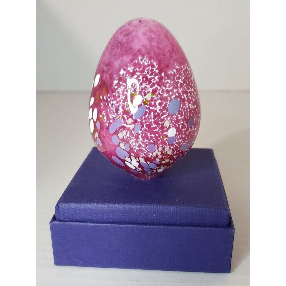 Vtg '99 Art Glass Paperweight Hand Blown Signed BAGI